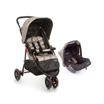 Carrinho de Passeio e Bebê Conforto Delta TS Pro Bege Voyage