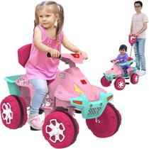 Carrinho de Passeio e Pedal Bebe Bandeirante Smart Quad Rosa