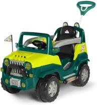 Carrinho de Passeio e Pedal Com Cinto Diipi - Calesita Verde