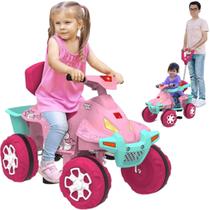 Carrinho de Passeio e Pedal Infantil Bandeirante Smart Quad Rosa