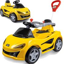 Carrinho de Passeio e Pedal Infantil Mc Laram Amarelo - Maral