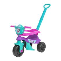 Carrinho de passeio e pedal infantil triciclo kemotoca baby dog kendy