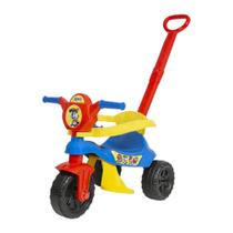 Carrinho de passeio e pedal infantil triciclo kemotoca baby dog kendy