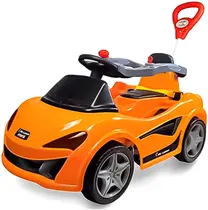 Carrinho de Passeio e Pedal MC Laram Infantil c/ Buzina e Empurrador 12 meses+ até 30 kilos