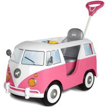 Carrinho de Passeio e Pedal para Bebe Calesita Kombina Rosa Carrinho de Passeio e Pedal para Bebe Calesita Kombina Rosa