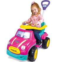 Carrinho de Passeio e Pedal para Bebe Maral Sport Car Rosa Carrinho de Passeio e Pedal para Bebe Maral Sport Car Rosa