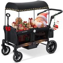 Carrinho de passeio ELEMARA para 2 crianças dobrável todo terreno preto Carrinho de passeio ELEMARA para 2 crianças dobrável todo terreno preto