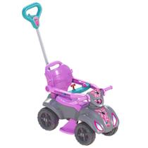 Carrinho de passeio infantil Baby Quadriciclo Velotrol com Puxador Menina e Menino