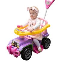 Carrinho De Passeio Infantil Com Empurrador Bebe Jip Menina