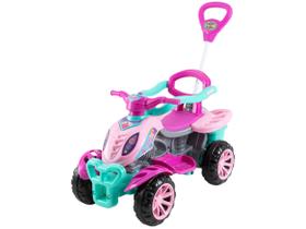 Carrinho de Passeio Infantil com Pedal e Empurrador Quadriciclo Lady Star Maral