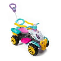 Carrinho De Passeio Infantil Com Pedal Rosa Menina - Maral