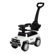 Carrinho de Passeio Infantil Criança com Empurrador Buzina Branco até 30Kg Multmaxx