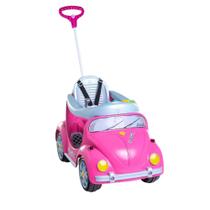 Carrinho de Passeio Infantil Fouks Rosa com Empurrador e Pedal Calesita - 0996