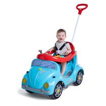 Carrinho de passeio infantil fusca azul branco com cinto fouks calesita