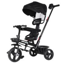 Carrinho de Passeio Infantil Menina Menino Triciclo Empurrador 3 Rodas Pedal Porta Copo Cinto Bicicleta Bike para Crianças Aniversário