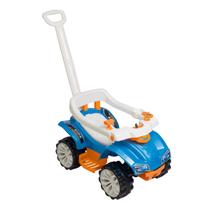 Carrinho de Passeio Infantil Quadriciclo Azul com Proteção e Empurrador até 25 KG - Lugo Brinquedos