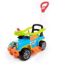 Carrinho De Passeio Infantil Quadriciclo Com Empurrador e Buzina Maral Jip Jip Colorido