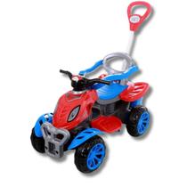 Carrinho de Passeio Infantil Quadriciclo com Haste e Pedal