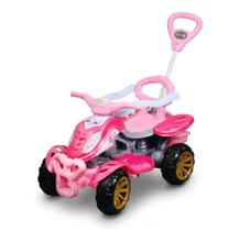 Carrinho de Passeio Infantil Quadriciclo Gatinha Star Pedal Empurrador