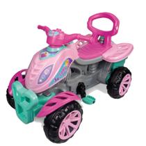Carrinho De Passeio Infantil Quadriculo, Empurrador, Rosa Maral