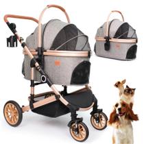 Carrinho de passeio para animais de estimação bicystar 3 em 1 multifuncional para cães e gatos Carrinho de passeio para animais de estimação bicystar 3 em 1 multifuncional para cães e gatos