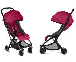 Carrinho de Passeio Para Bebê Compacto Etu Crunch Red CBX 0 à 15 Kg Capota Extensível - Vermelho Premium 2487