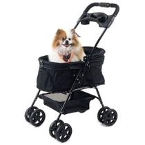 Carrinho de passeio para Pet, animal de estimação, cachorro, cão, gato de pequeno porte até 15Kg