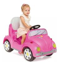 Carrinho De Passeio Pedal 1300 Fouks Fusca Rosa 996 Calesita