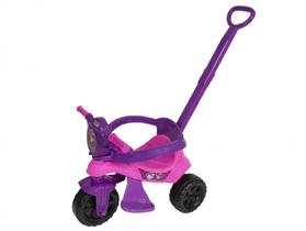 Carrinho de passeio/pedal infantil kemotoca baby dog rosa