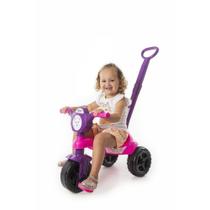 Carrinho De Passeio/Pedal Infantil Kemotoca Gatinha C/Haste Carrinho De Passeio/Pedal Infantil Kemotoca Gatinha C/Haste