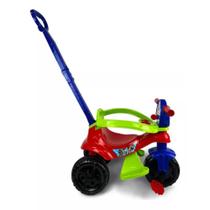 Carrinho de Passeio/Pedal Infantil Kendy Kemotoca Baby Dog Vermelha - Seguro e Multifuncional