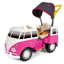 Carrinho De Passeio/Pedal Infantil Policar Kombus Com Empurrador Poliplac - 02 Porta Copos