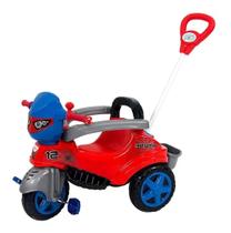 Carrinho De Passeio Pedal Triciclo Infantil Spider Vermelho - RPires