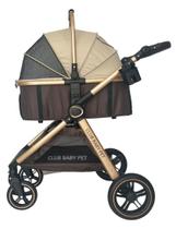 Carrinho De Passeio Pet Europeu Golden Club 3Em1