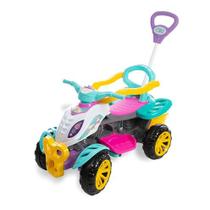 Carrinho de Passeio Quadriciclo Infantil Maral Com Pedal Buzina Empurrador Motoquinha Spider Carrinho de Passeio Quadriciclo Infantil Maral Com Pedal Buzina Empurrador Motoquinha Spider