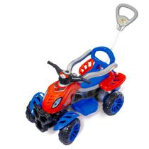 Carrinho de passeio quadriciclo pedal e haste infantil spider - maral 3113