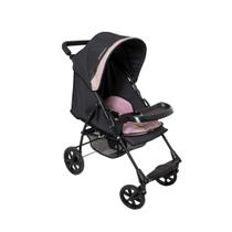 Carrinho de passeio romano - preto rosa - galzerano