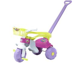 Carrinho de Passeio Triciclo Infantil Tico-Tico Festa Rosa Com Aro - Magic Toys