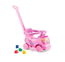 Carrinho de Passeio Triciclo infantil Toca Musica Som Luzes Proteção Lateral Empurrador Apoio de Pé Totoka Plus Eletronico