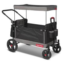 Carrinho de passeio Wagon Radio Flyer dobrável dobrável preto para crianças