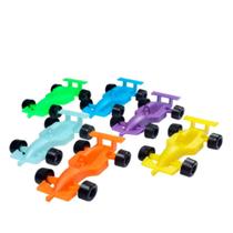 Carrinho de Plástico Colorido Formula 1 - 10 Unidades