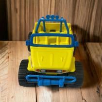 Carrinho de plastico jeep sem capota brinquedo infantil rodzand