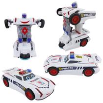 Carrinho de Polícia Autobots Bate e Volta com Luz e Som - MSB PRESENTES