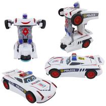 Carrinho de Polícia Autobots Bate e Volta com Luz e Som