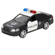 Carrinho De Polícia Com Som E Luzes Realista Veículo policial brinquedo infantil