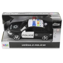 Carrinho De Polícia Mega City Com Som E Luz R3038 BBR