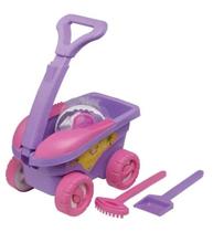 Carrinho de Praia Infantil Clube do Siri Meninas - 11 Peças Mor Carrinho de Praia Infantil Clube do Siri Meninas - 11 Peças Mor
