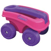 Carrinho De Praia Infantil Menino Menina Pá e Rastelo + Forminhas