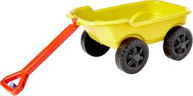 Carrinho de Praia Mão Areia Trolley Amarelo Kepler