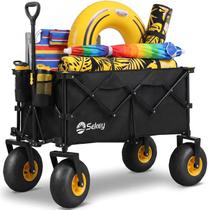 Carrinho de Praia Sekey 200 L Dobrável com Rodas de 9" à Prova de Areia Carrinho de Praia Sekey 200 L Dobrável com Rodas de 9" à Prova de Areia